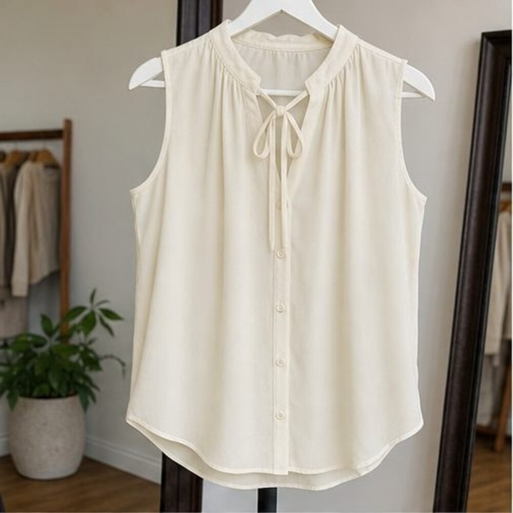 Cream Tunic Blouse
